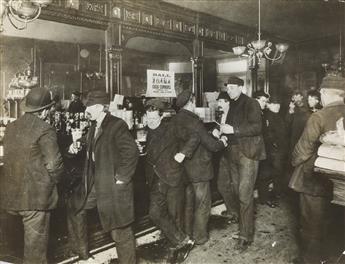 (PROHIBITION) A group of 40 photographs depicting temperance activities and bar interiors.